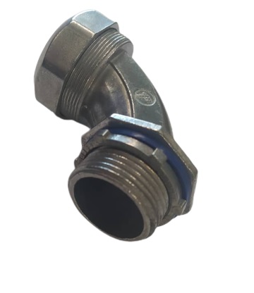 conector curvo de 90° liquid tight de 1 pulgada