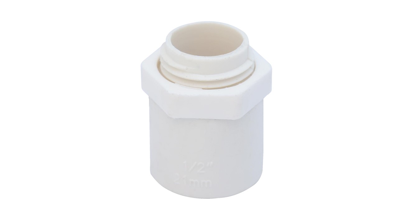 Conector conduit terminal PVC de 3/4''