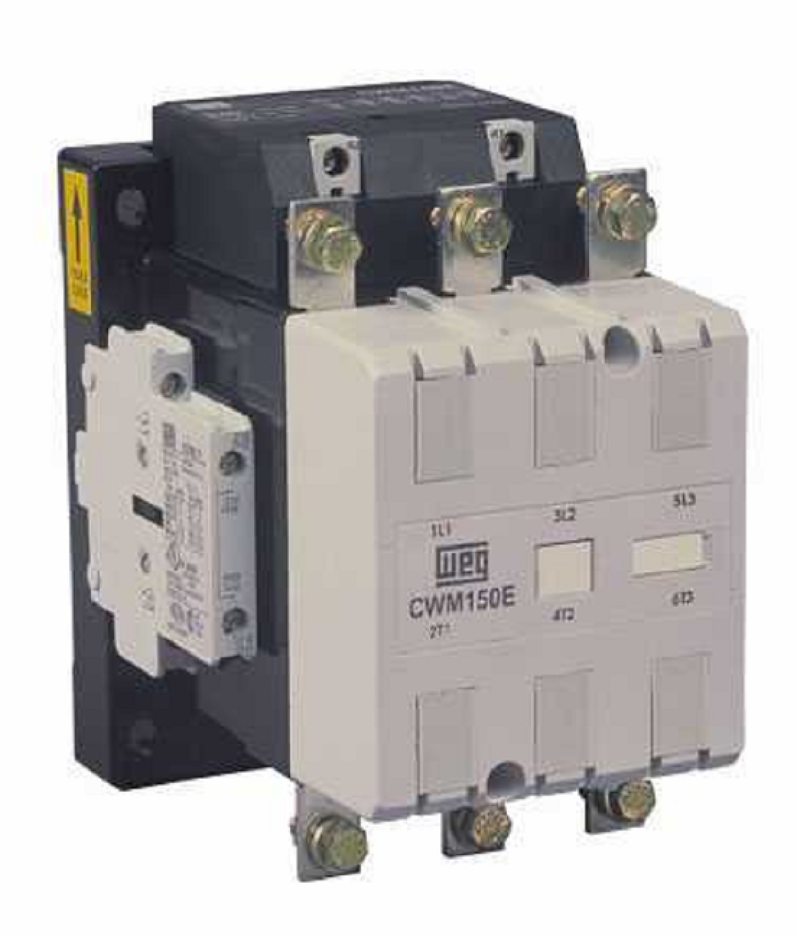 Contactor tripolar,bobina 110-130V, 2NA+2NC, I máx AC3 150A.