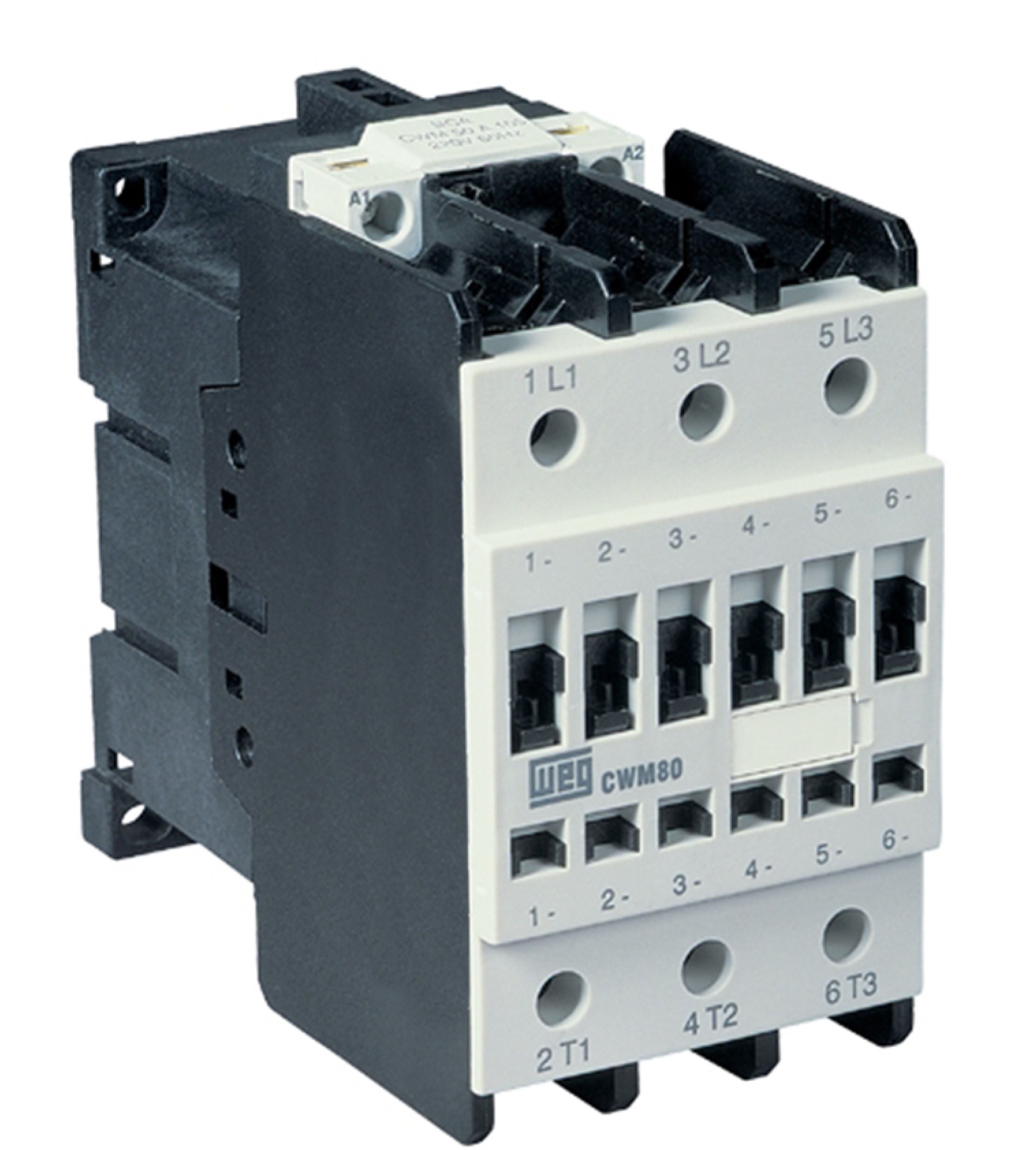 Contactor tripolar,bobina 110V, 1NA, I máx AC3 80A.