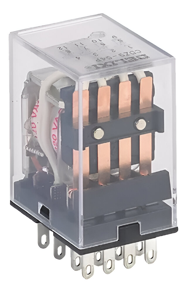 RELE GENERAL 14 PINES CDZ9-54P AC 220V 5A DELIXI