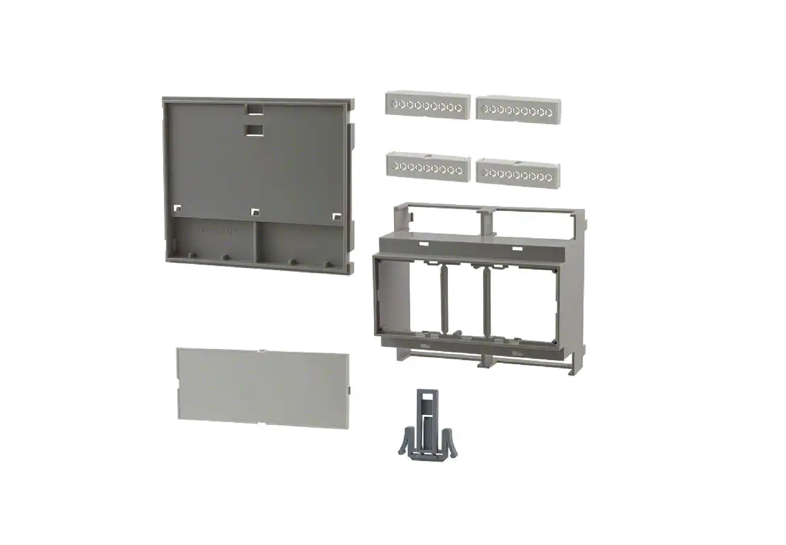 Caja ABS gris de 57.51X106.25X90.20mm