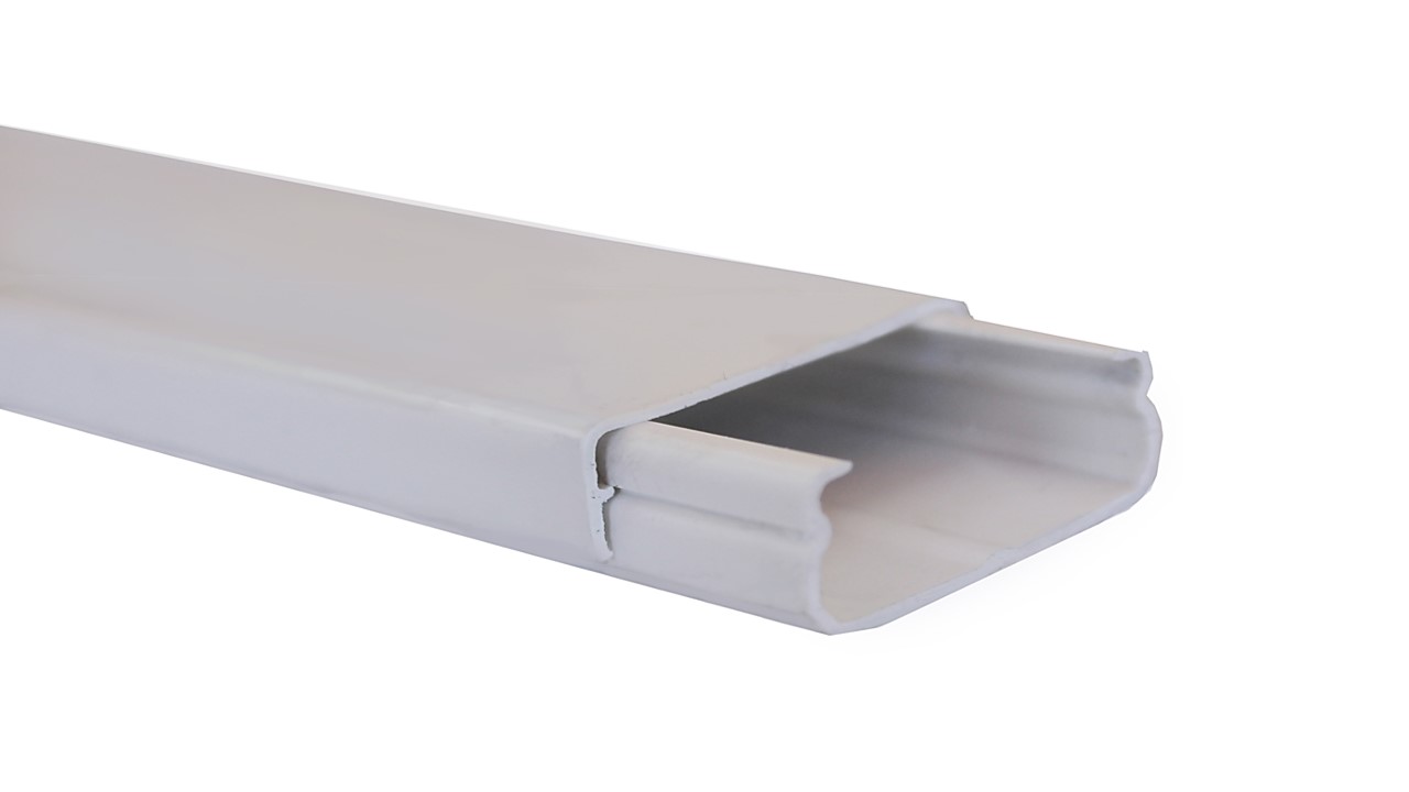 Canaleta Blanca de 32X12, compartimiento 1 PVC.