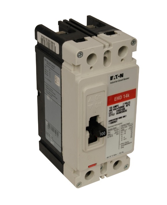 Breaker 2P, 15A, 240V-18kA, 480V-14kA Marca EATON