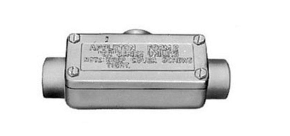 Caja de salida de conducto Appleton Eléctrico, Forma T de 3/4 pulgada.