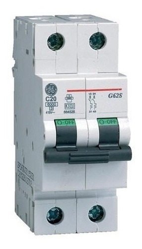 Breaker General electric de 2P 2A 415Vac