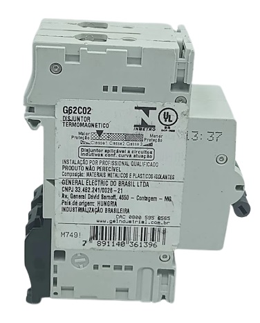 Breaker General electric de 2P 2A 415Vac