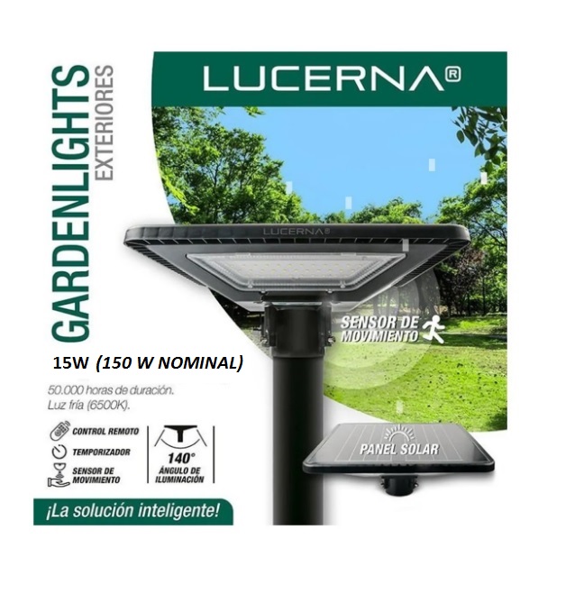 Lámpara para jardín 15W luz fría