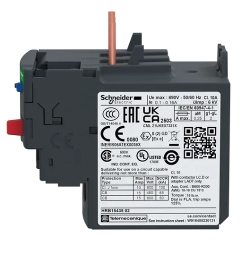 Rele térmico SCHNEIDER Tesys LRD 0.1...0.16A clase 10A