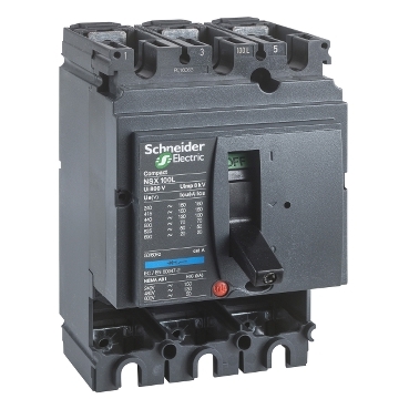 Breaker Compact NSX100H 3P 100A 690Vac