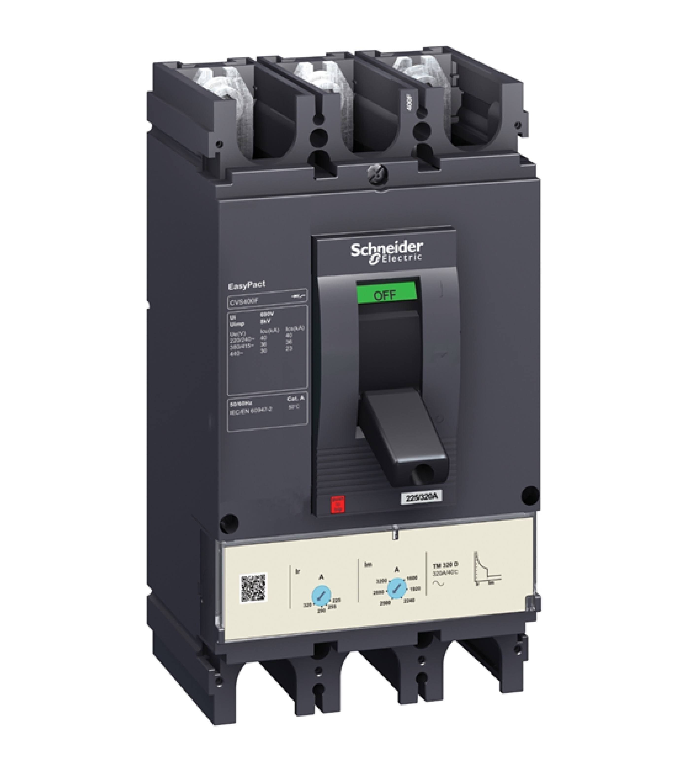 Breaker  de 500A 440Vca poder de corte en 480-30Ka