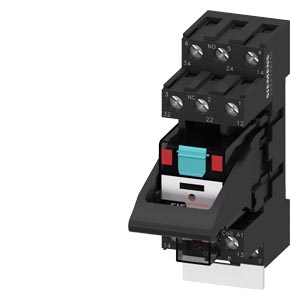 Relé enchufable, unidad completa 3 W, AC 115 V Módulo LED verde Zócalo enchufable estándar borne de tornillo 3,5 mm pineado Incluye LZS:PT78730 + LZS:PTMG0730 + LZX:PT370615