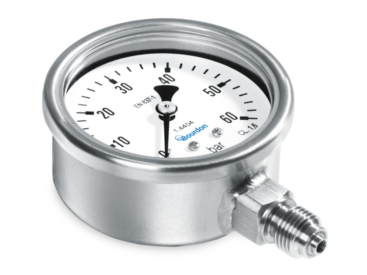 Manometro de 0..30 psi 2.5'' case inox 316L con glicerina