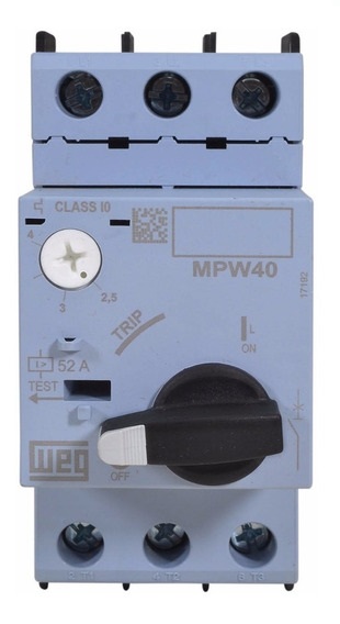 Guardamotor MPW40, Ajuste de corriente de 4,0...6,3A;690V