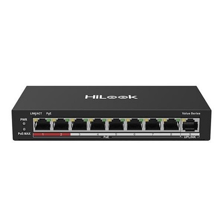 Switch de 8 puertos PoE Fast Ethernet 100 mbps