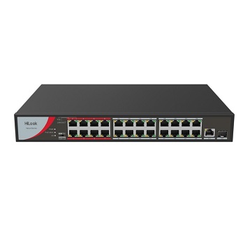 Switch de 24 puertos PoE Fast Ethernet 100 mbps rack