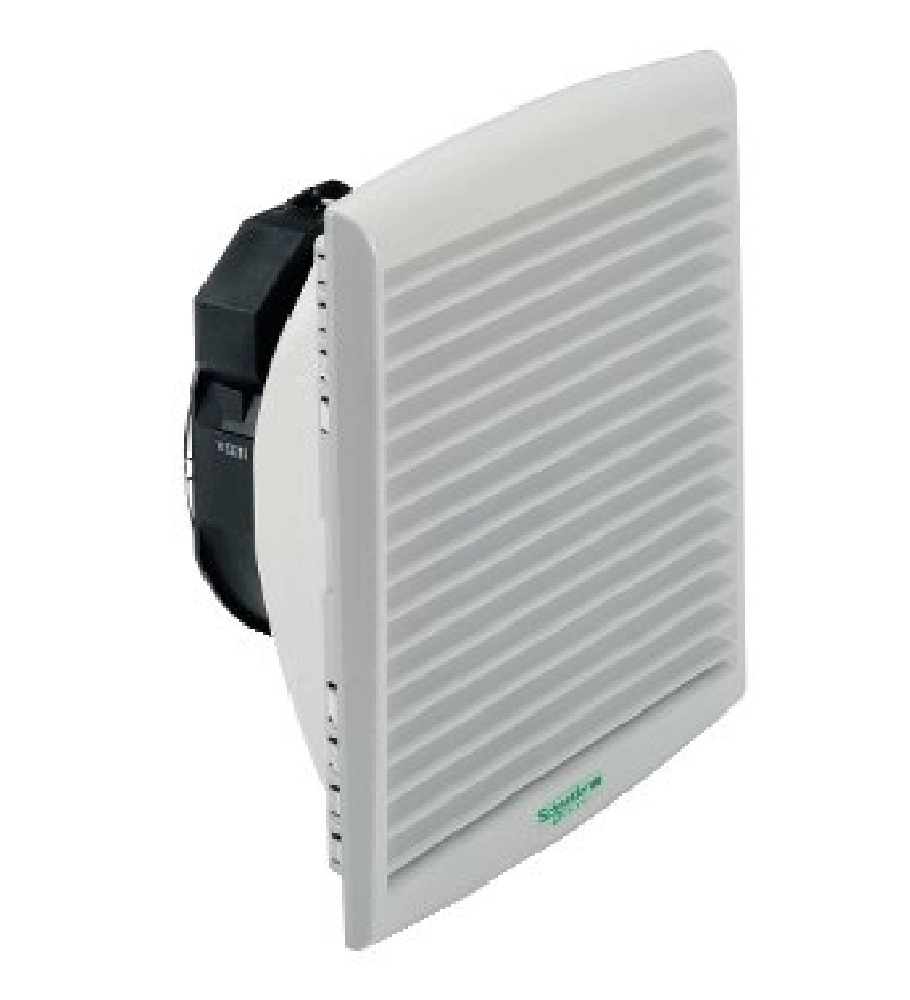 Ventilador  ClimaSys, IP 54, 165m3/h, 115V, con rejilla de salida y filtro G.Dimensiones de corte 223 x 223 milímetros