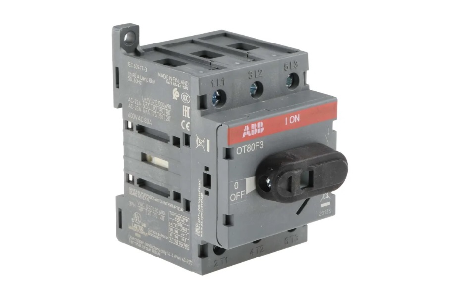 Seccionador ABB 3P 80 amp, accionamiento frontal