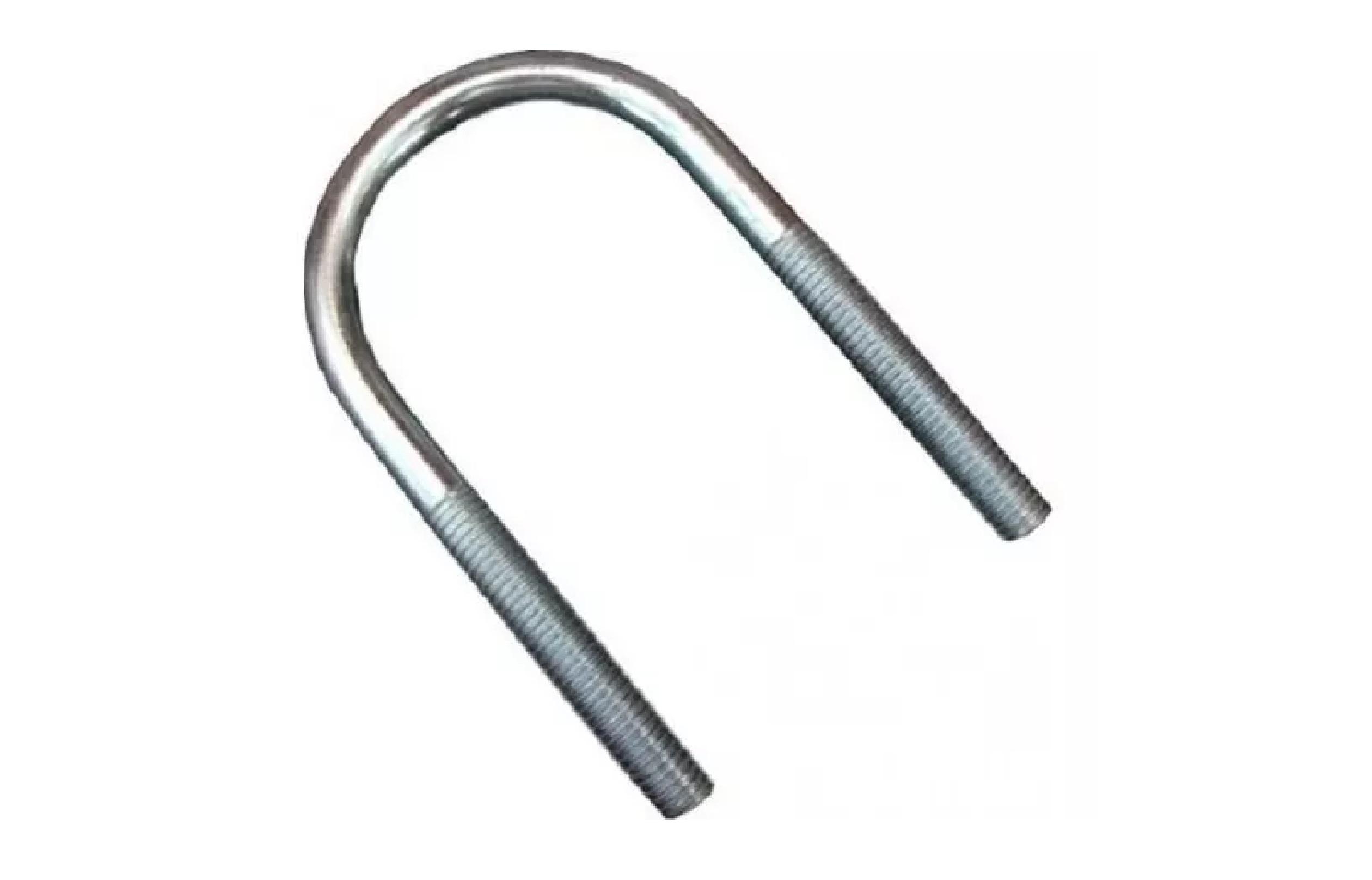 Abrazadera tipo U de 1/2'' rosca de 1/4''  acero galvanizado 