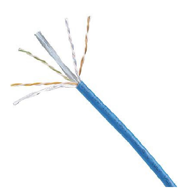 Cable de cobre, categoría 6, 23 AWG, UTP, CMR, azul