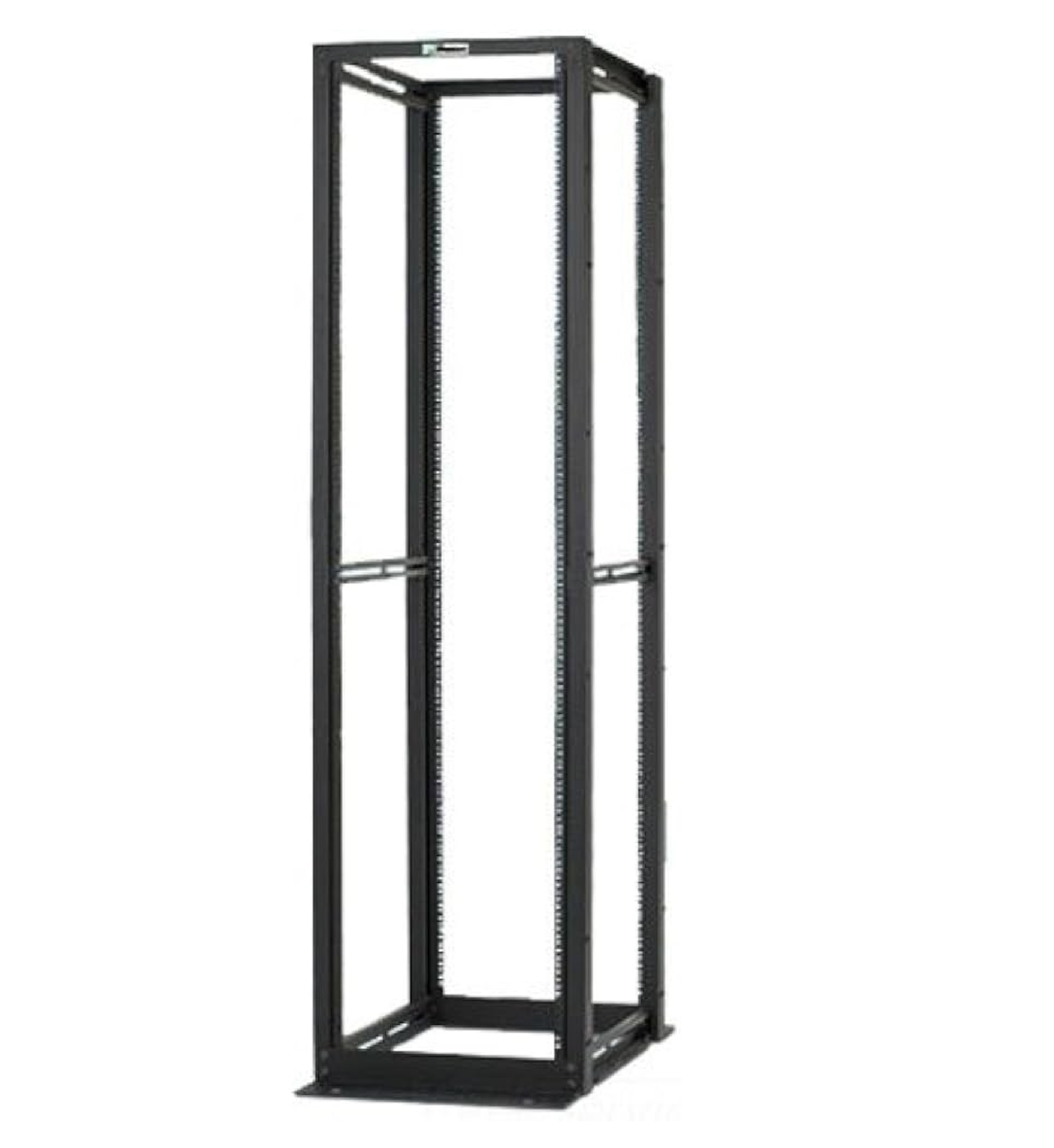 Rack de 4 postes, 45RU, prof. 30'', rieles en E rosc. n.º 12-24, negro