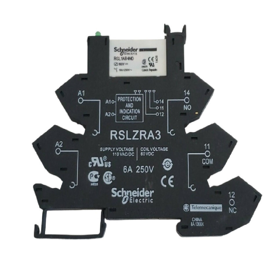 Relé de control interfaz delgada 1 salida, LED, 110V