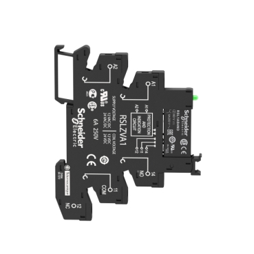 Relé de control interfaz delgada 1 salida, LED, 110V