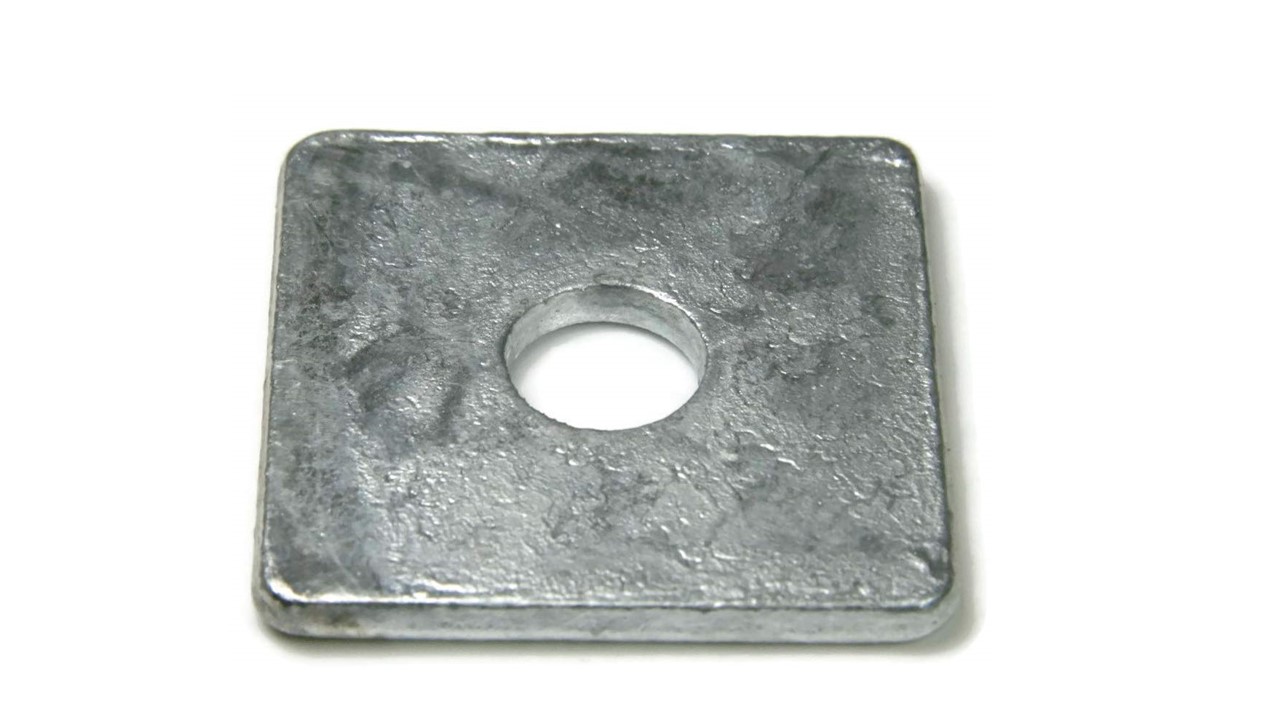 Arandela cuadrada de hierro galvanizado para tornillo de 5/8''