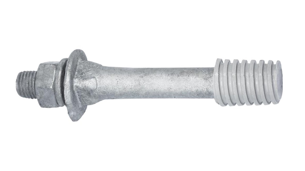 Palillo para aislador tipo espiga de acero galvanizado, D22mm; L279mm