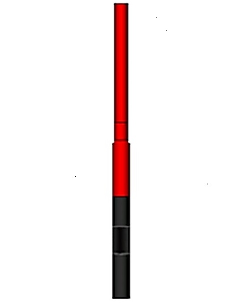 Poste tubular (AC) de 11.28M,6 5/8X5 1/2X4 1/2''-EC=2 de 3 secciones acero con fondo anticorrosivo.