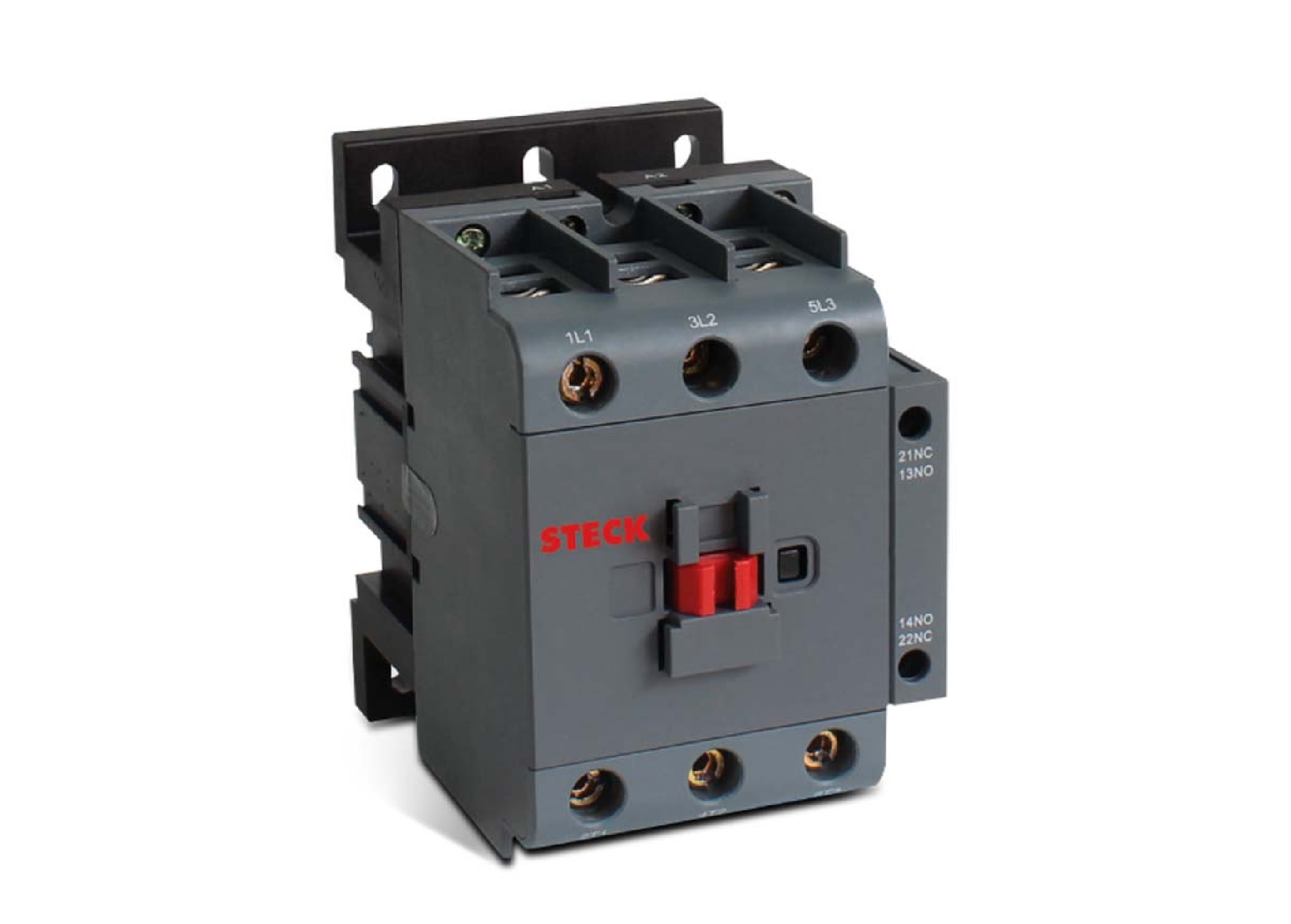 Contactor tripolar 50A-Ac3,80A-Ac1; bobina 220Vac;1NA+1NC 690Vac