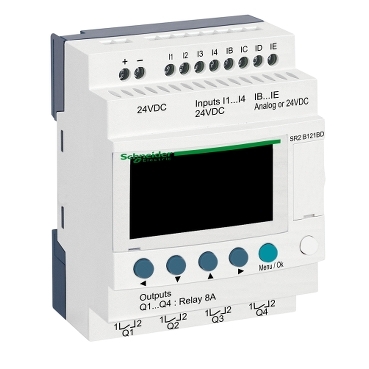 Rele programable Zelio Logic 24Vcc 8DI/4DO