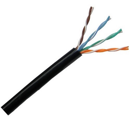 Cable UTP CAT5e exterior 305m color negro