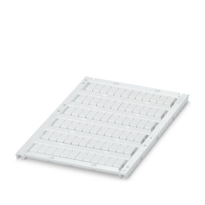 MARCADOR PARA BORNES, BLANCO, IMPRESAS, TIPO DE MONTAJE: ENCAJAR EN RANURA PARA INDICE ALTA, PARA ANCHO DE BORNE: 5,2 MM.