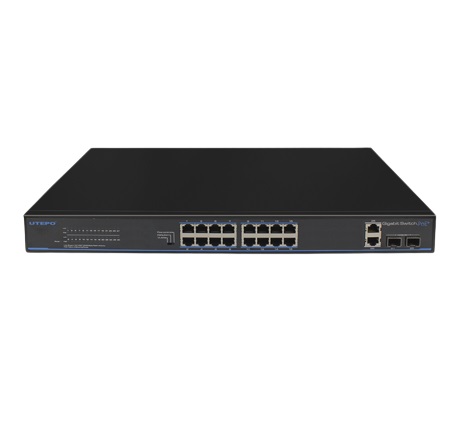 Switch de 16 puertos PoE Gigabit 1000 mbps rack