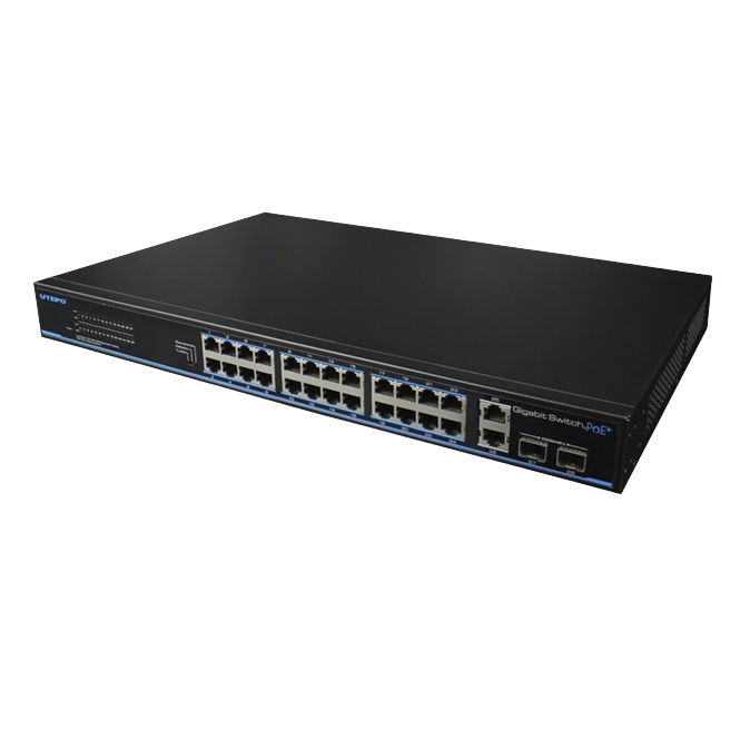 Switch de 24 puertos PoE Gigabit 1000 mbps rack