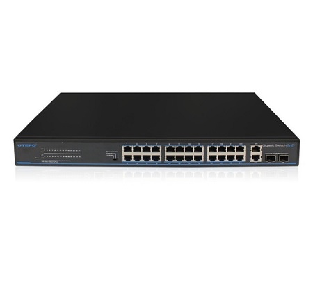 Switch de 24 puertos PoE Gigabit 1000 mbps rack