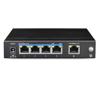 Switch de 4 puertos PoE Fast Ethernet 100 mbps