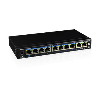 Switch de 8 puertos PoE Fast Ethernet 100 mbp