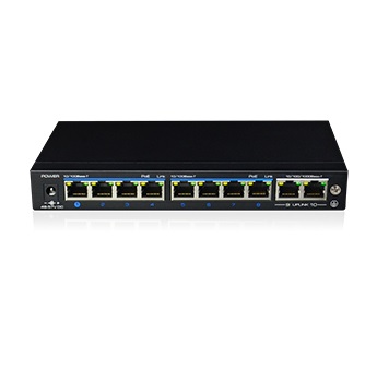 Switch de 8 puertos PoE Fast Ethernet 100 mbp