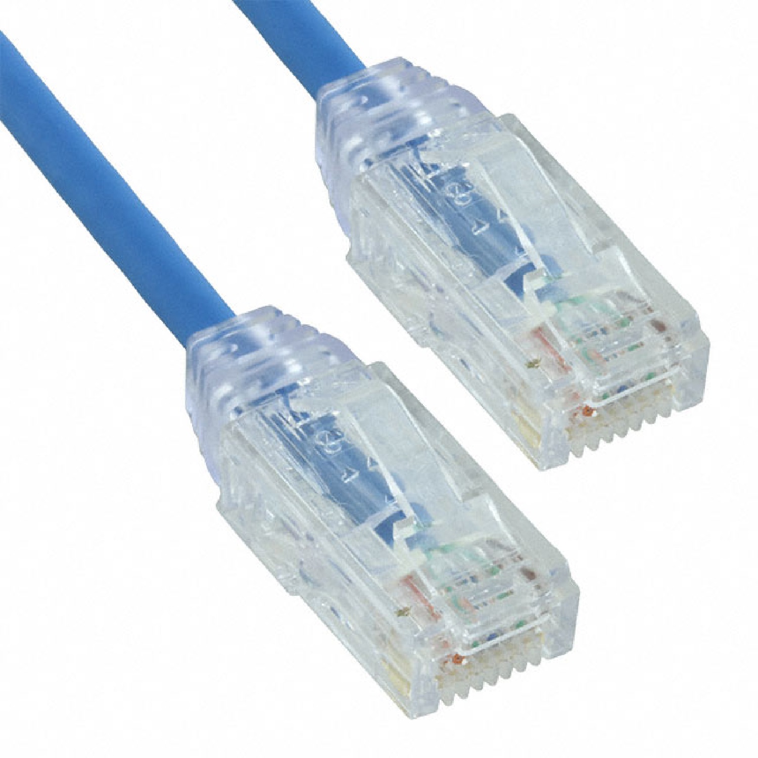 Cable de conexión UTP de categoría 6A (SD), 10 Gb/s con enchufes modulares TX6a,10Gig en cada extremo. Azul, 7 pies.