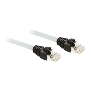 Cable para enlace serie Modbus de 1 metro con 2 conectores macho - RJ45