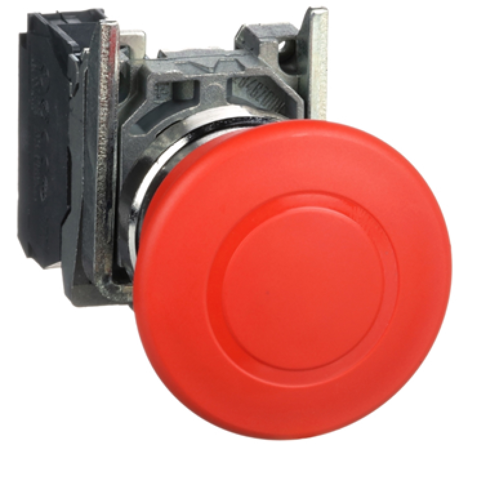 Parada de emergencia roja Ø22mm, Cabeza en forma de seta 40mm, desenclavamiento por tirón, 1 NC