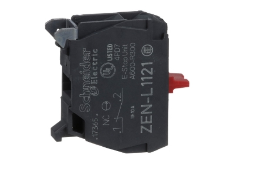 Bloque de contacto simple para pulsador 22mm, 1 NC